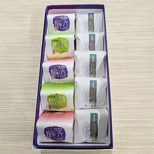 【83-03】香月 和菓子 ウォンバットまんじゅう・おりひめ伝説10個入り