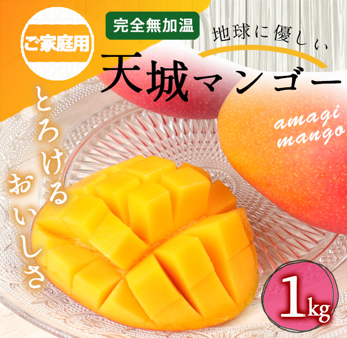【2026年発送】【先行受付】徳之島 天城町産 完全無加温 完熟 マンゴー 家庭用 1kg