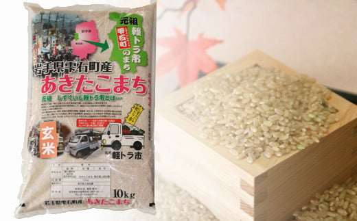 
岩手県雫石町産 あきたこまち 玄米 10kg 【諏訪商店】 ／ 米 五つ星お米マイスター
