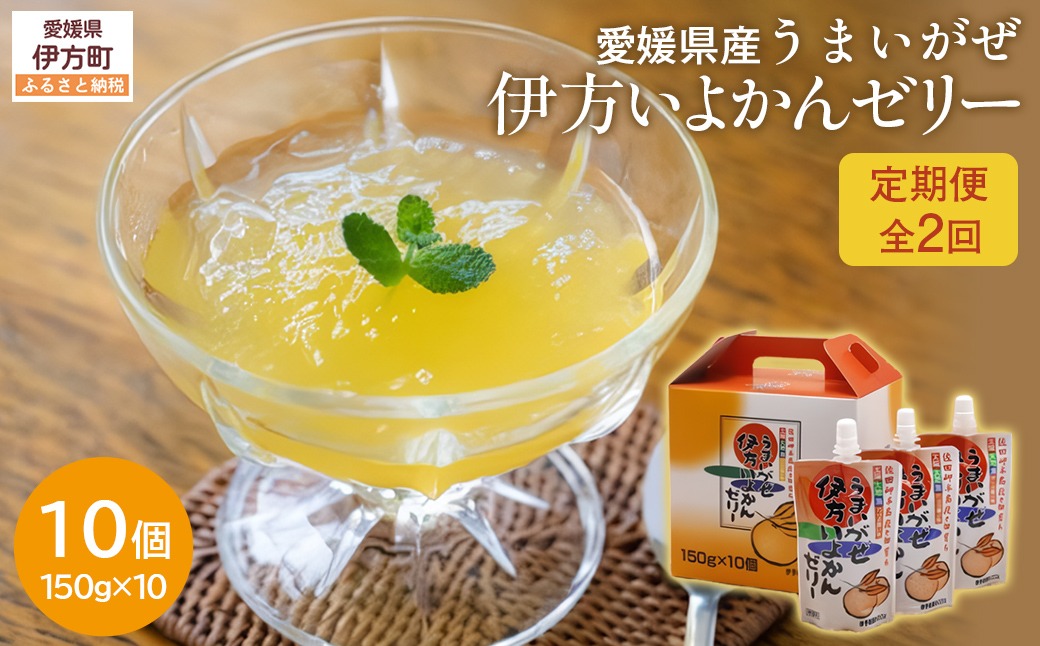 【定期便】うまいがぜ伊方いよかんゼリー（10個入り）全2回 IKTI029