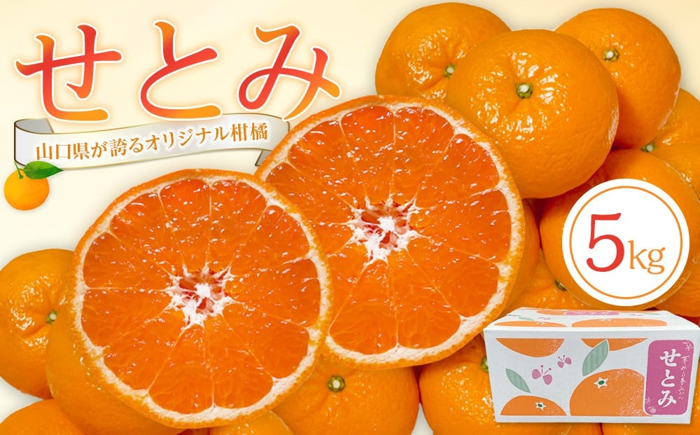 
                  【2026年2月下旬～3月頃より順次発送】山口県が誇るオリジナル柑橘《せとみ》5kg
                