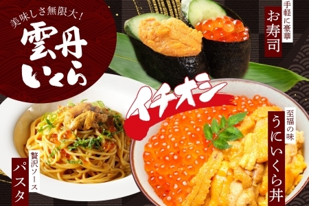 1768.  うに 100g いくら醤油漬け 200g ウニ チリ産 冷凍 いくら 二色丼 雲丹 イクラ 海鮮 海鮮丼 うに丼 いくら丼 いくら醤油漬け 送料無料 北海道 弟子屈町