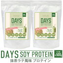 【ふるさと納税】DAYS SOY PROTEIN 抹茶ラテ風味 250g×2袋 合計500g ソイプロテイン い草 大豆たんぱく質 抹茶 植物性タンパク質 コラーゲンペプチド 健康食材 送料無料 イ草 藺草 いぐさ 筋トレ