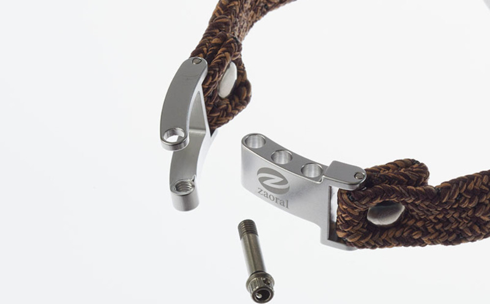 【Size17cm】ザオラル・リカバリーαバンド BR/SI｜横浜市 高機能 ブレスレット アクセサリー