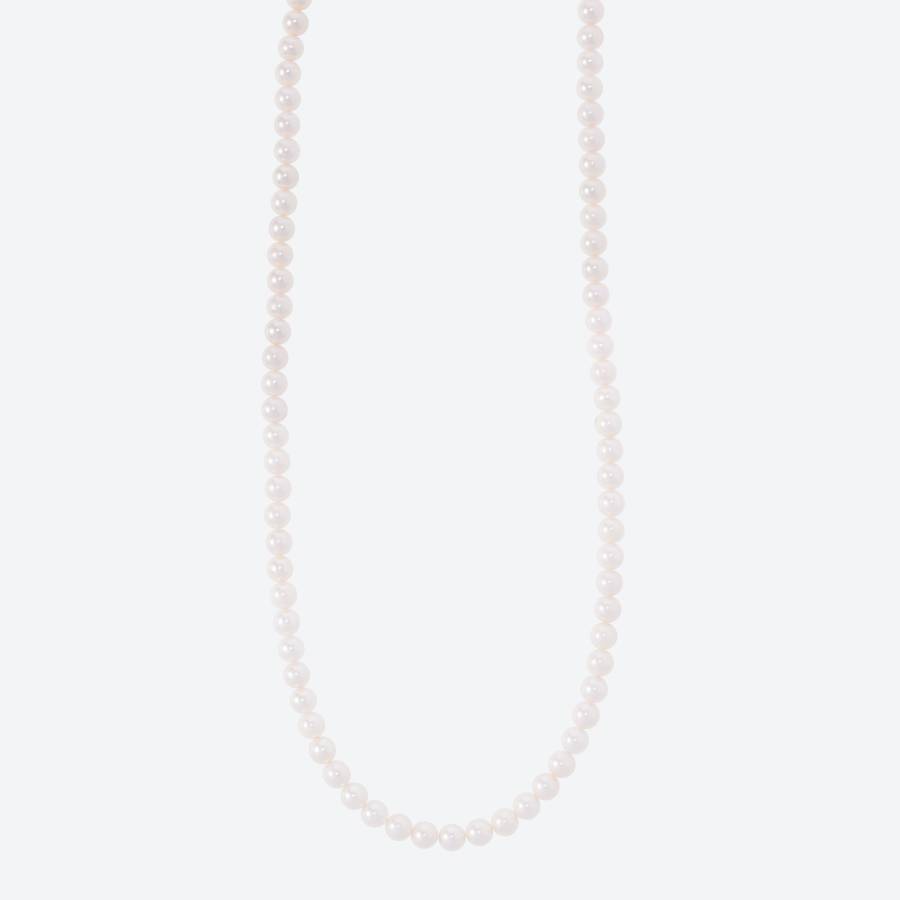 アコヤパール　ロングネックレス80cm(ピンク）(MKhp-010)