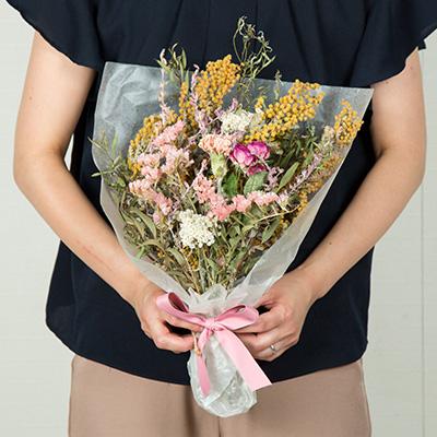 ふるさと納税 磐田市 【2025年10月上旬発送】ドライフラワースワッグ(花束)M |  | 02