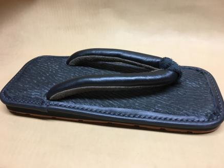 レザー雪駄 (革底) 【浅草の靴職人橋本公宏氏がハンドメイドでお作りする「上質な雪駄」】(サイズ：M(24.5～26.0cm)) M(24.5～26.0cm)