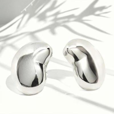 ふるさと納税 笛吹市 大きな豆 ピアス  PT900