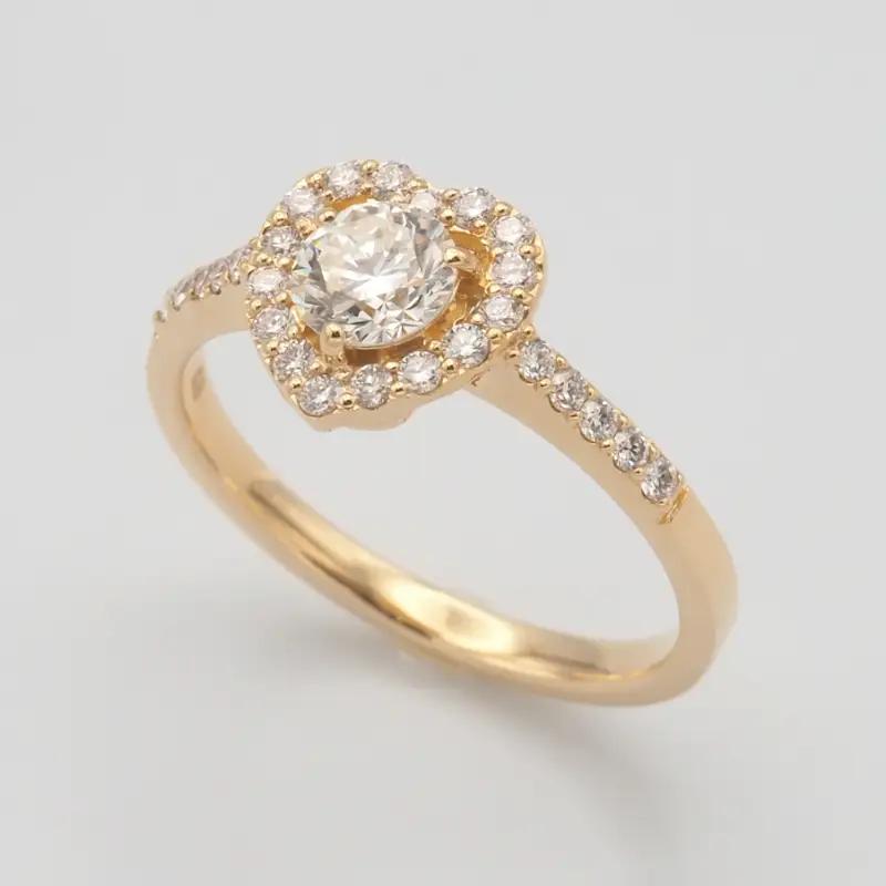 K18　0.66ct　ハートダイヤモンド リング　FHR-009694
