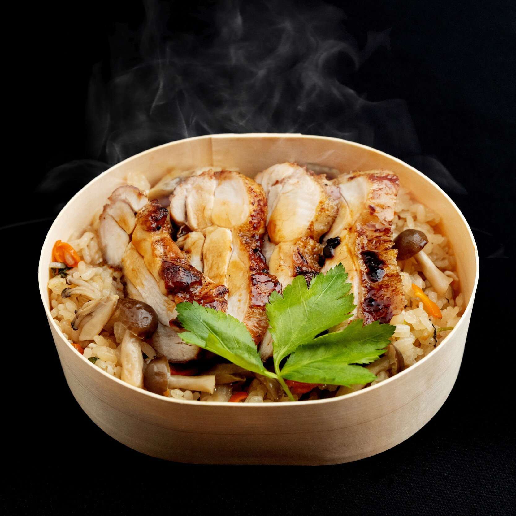 【ふるさと納税】冷凍　東広島こい地鶏わっぱめし　220g×2個