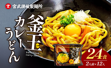 讃岐うどん 釜玉カレーうどん 24食分（2人前×12個） ｳﾄﾞﾝｳﾄﾞﾝｳﾄﾞﾝ