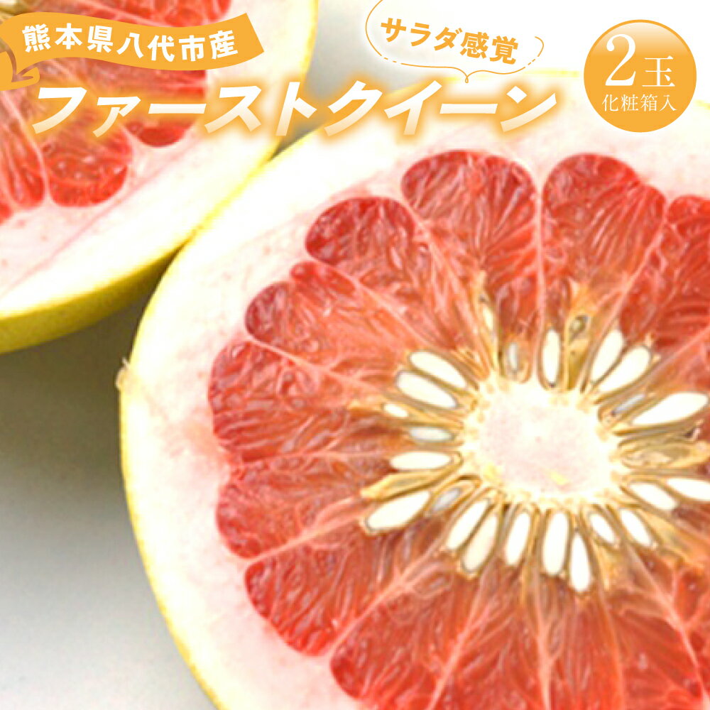 【ふるさと納税】 【先行予約】 ファーストクイーン 2玉 サラダ感覚 熊本県 八代市産 化粧箱入 みかん チャンドラポメロ ザボン 早生文旦 わせぶんたん グレープフルーツ ボンタン 送料無料 【2025年10月下旬より順次発送】