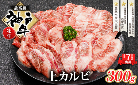 神戸ビーフ 神戸牛 上カルビ 焼肉 神戸ビーフ【300g】【冷凍】