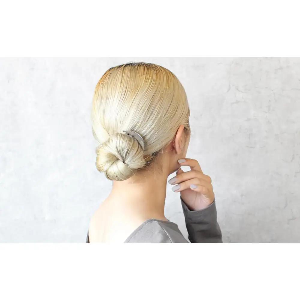 【女性のアイデア×職人技】ステンレス製かんざし「Arc Liner / Silver」