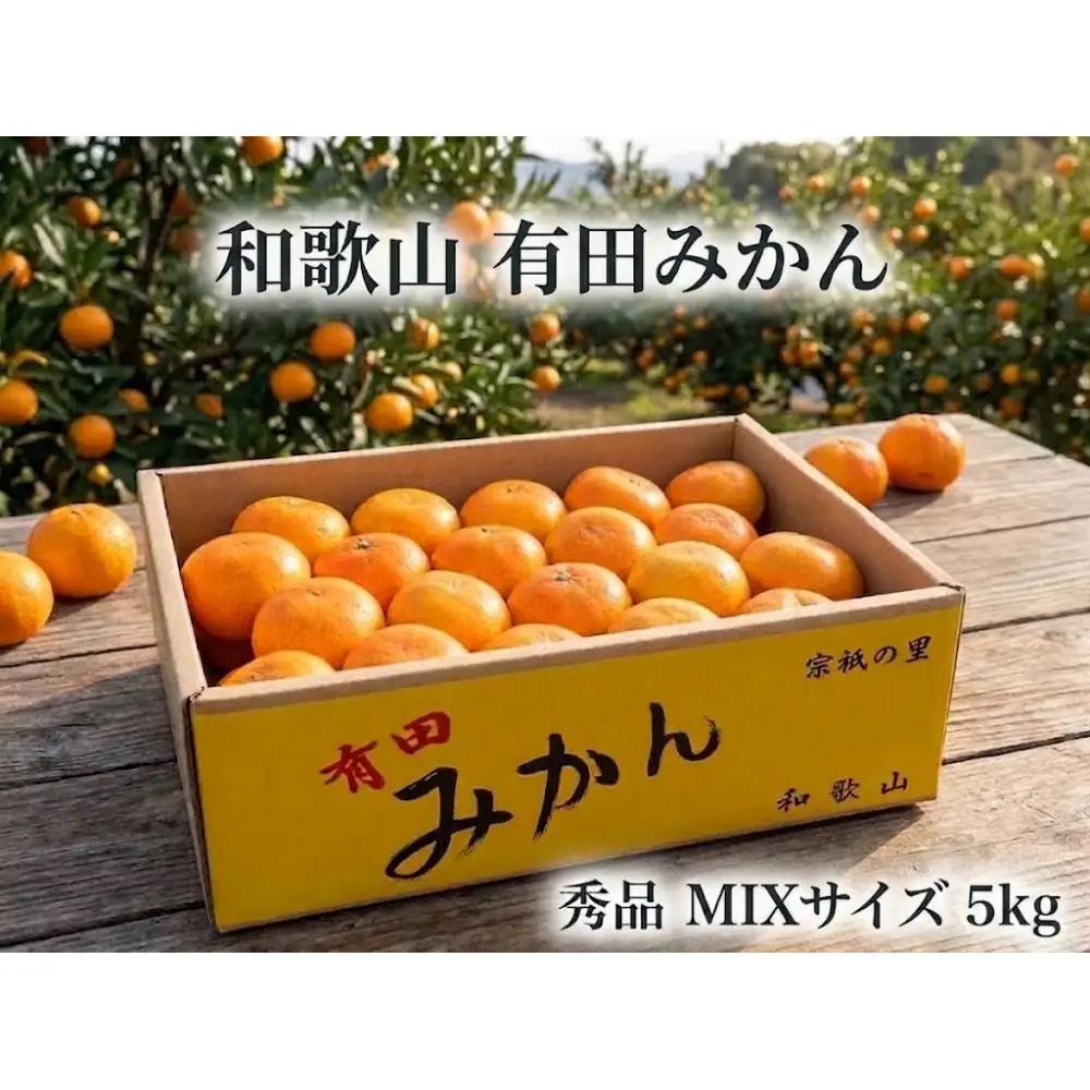 ［秀品・サイズMIX］まる隆果樹園　和歌山有田産！早生みかん≪5kg≫［予約販売］［数量限定］