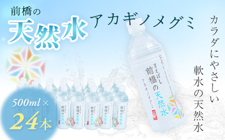 水 ミネラルウォーター 天然水 アカギノメグミ 500ml×1ケース 24本 12L｜ 水 水 水 水 水 水 ﾐﾈﾗﾙｳｫｰﾀｰ ミネラルウォーター