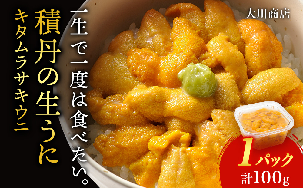 【2026年夏発送分】 ムラサキウニ 1パック 大川商店