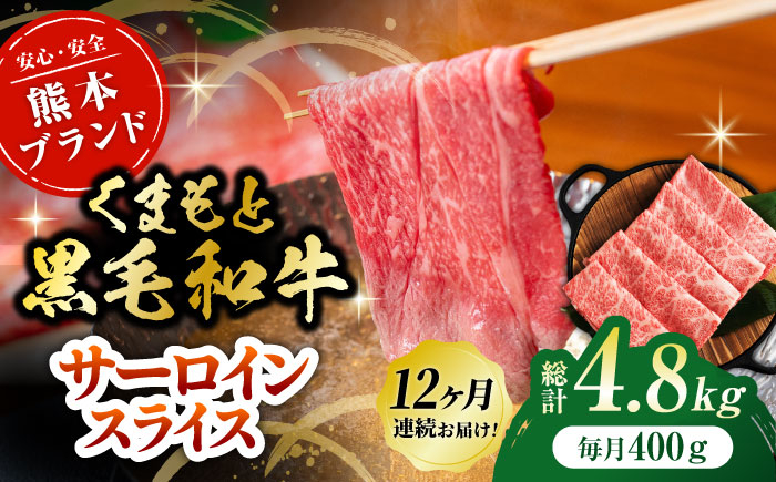 
【12回定期便】黒毛和牛サーロイン スライス 約400g（約200g×2pc）【吉里精肉】 [ZEW074]
