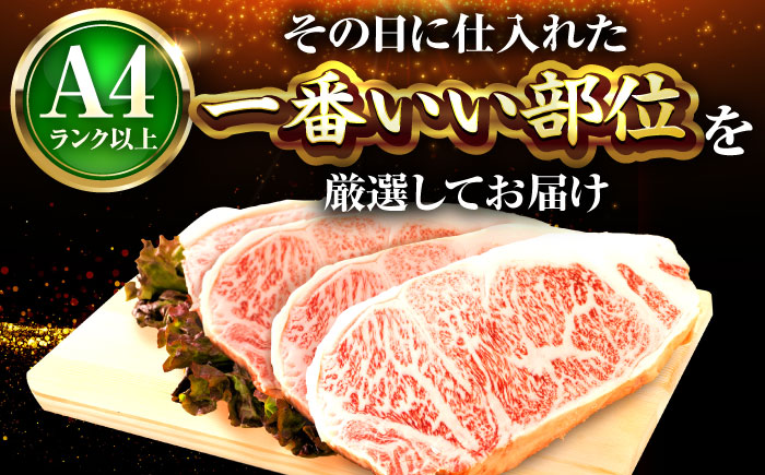 【全6回定期便】【A4～A5】博多和牛 サーロインステーキ 1kg(250g×4枚) 吉富町/株式会社MEAT PLUS [BGAB119] 牛肉 サーロインステーキ さーろいんすてーき サーロイン