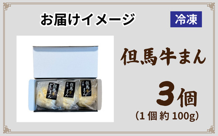 但馬デリカ茶屋　但馬牛まん3個セット　中華まん / 中華まん