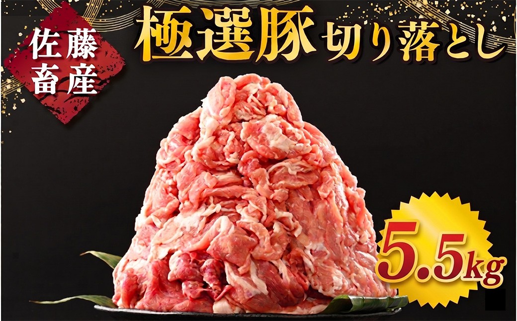 
                  佐藤畜産の極選豚 豚肉の切り落とし 5.5kg | お肉 豚肉 ポーク 小分け パック 真空パック  冷凍 BBQ 焼肉 キャンプ パーティー 国産 茨城県 土浦市  ※離島への配送不可
                