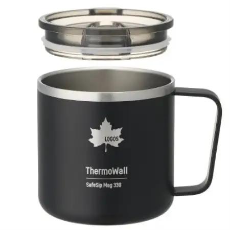 TW 真空断熱 マグカップ BK 330ml 保冷・保温対応のマグカップ 81286181【1745350】