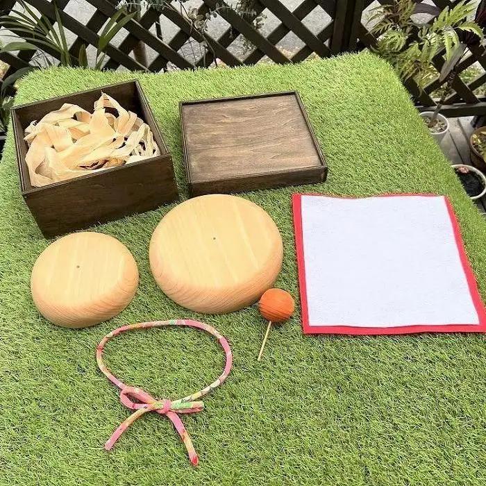 【手作り雑貨屋 木心工房】木の鏡餅（大）