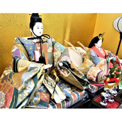 ふるさと納税 小野市 雛人形　京九番親王「正絹袋帯」紗張台飾り　No.9-409 |  | 01