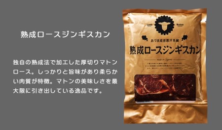 【1193】熟成ロースジンギスカン 2パック (計800g) 人気の老舗が作る秘伝のタレ 道産子 羊肉 ラム 味付け タレ お取り寄せ グルメ 北海道 厚真町 【送料無料】