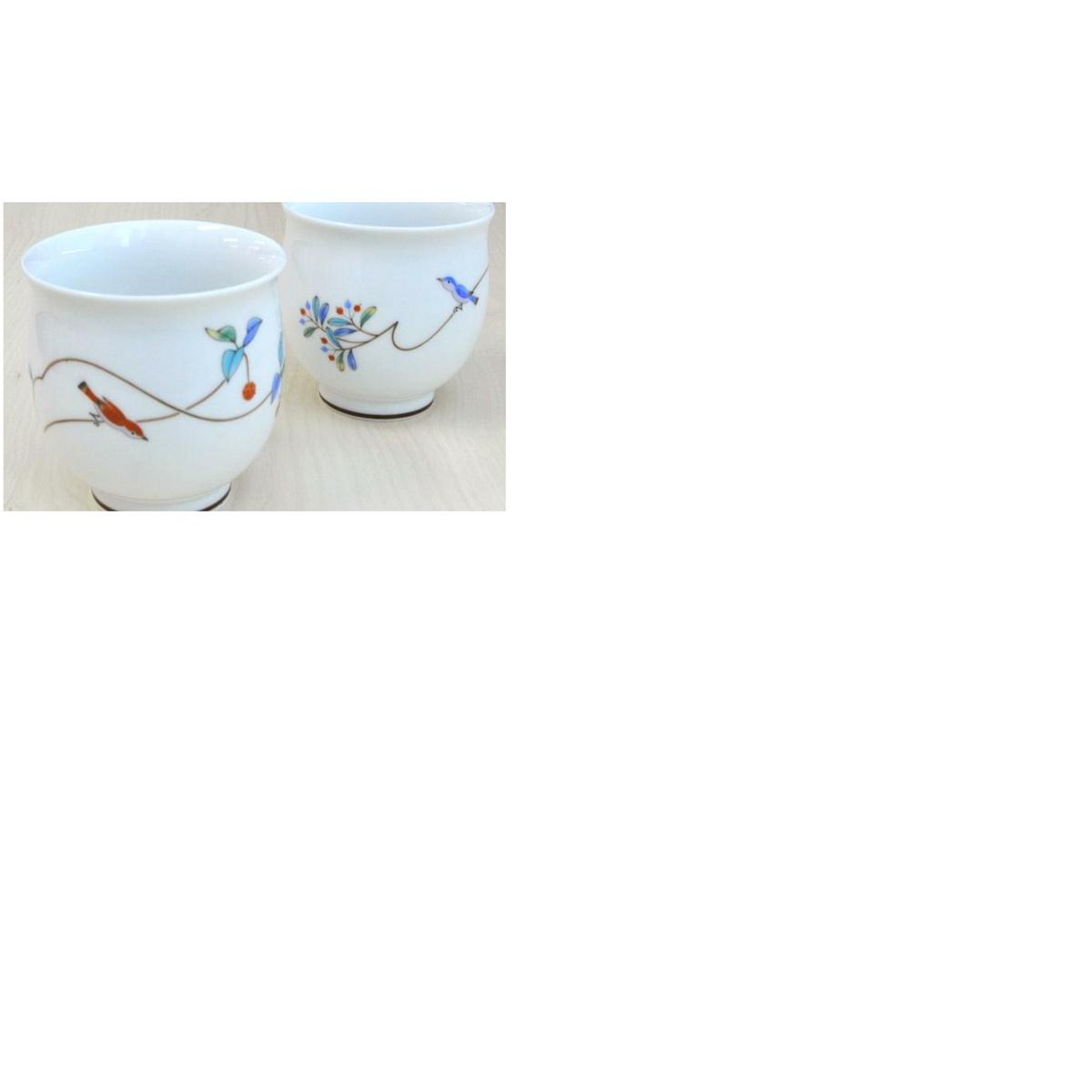 香蘭社 小鳥の詩・茶の間揃 有田焼 食器 うつわ 器 お湯飲み 急須 茶器 AA40-270_イメージ2