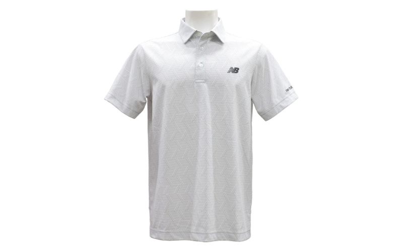 ニューバランスゴルフ ウェア 半袖 ポロシャツ メンズ 通気性 グレー 012-6168011