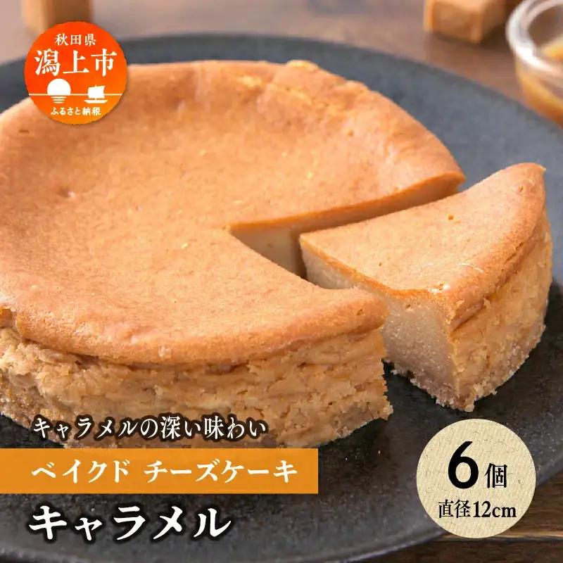 キャラメルベイクドチーズケーキ 6個セット【飯田川つくし苑】