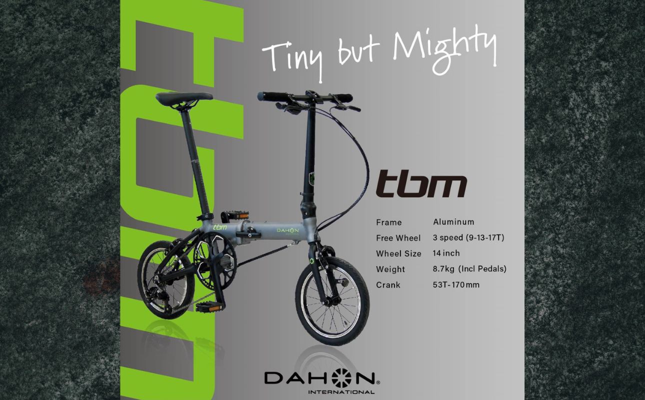 DAHON 折りたたみ自転車 tbm 14インチ 3段変速 超軽量 コンパクト オリジナルシフター キャリパーブレーキ｜武田産業 人気返礼品 ダホン フォールディングバイク 通勤 通学 持ち運び 車載