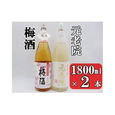 ふるさと納税 錦江町 元老院・梅酒セット(1800ml×2本) No.1408-2