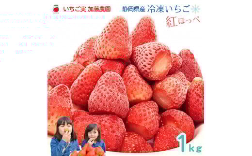 【冷凍】 静岡県産いちご 紅ほっぺ 1kg 苺 フルーツ