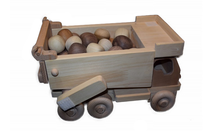 おもちゃ 手作り 木のおもちゃ ダンプカー 車 玩具 赤ちゃん 子供 雑貨 