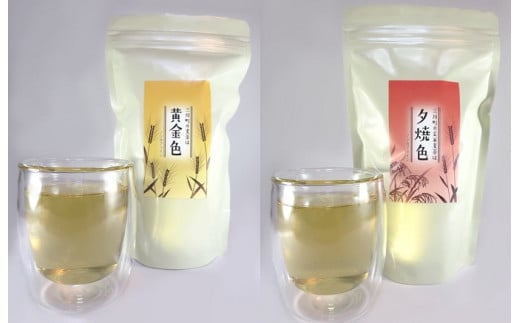 藤久の三川町産麦茶と玄米麦茶8袋セット