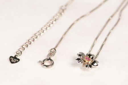 わに塚の桜モデルペンダント『ファースト』ピンクサファイヤ＜スーパークラフト＞【山梨県韮崎市】[20741231]