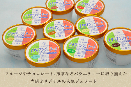【定期便6ヶ月毎月お届け】京家のイタリアンジェラート&オリジナルシャーベット おまかせ10個セット アイス アイスクリーム 氷菓 スイーツ ひんやり 有限会社京家 加茂市 