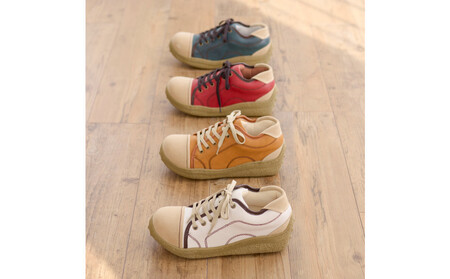 メンズポルカ｜ポルカ｜ネイビー  S【41】(26.0cm) メンズ スニーカー 幅広 甲高 外反母趾 ゆったり 3E 大人気 厚底 靴