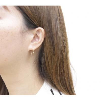 ふるさと納税 甲府市 K18 ねじり地金フックピアス 05425 S |  | 03