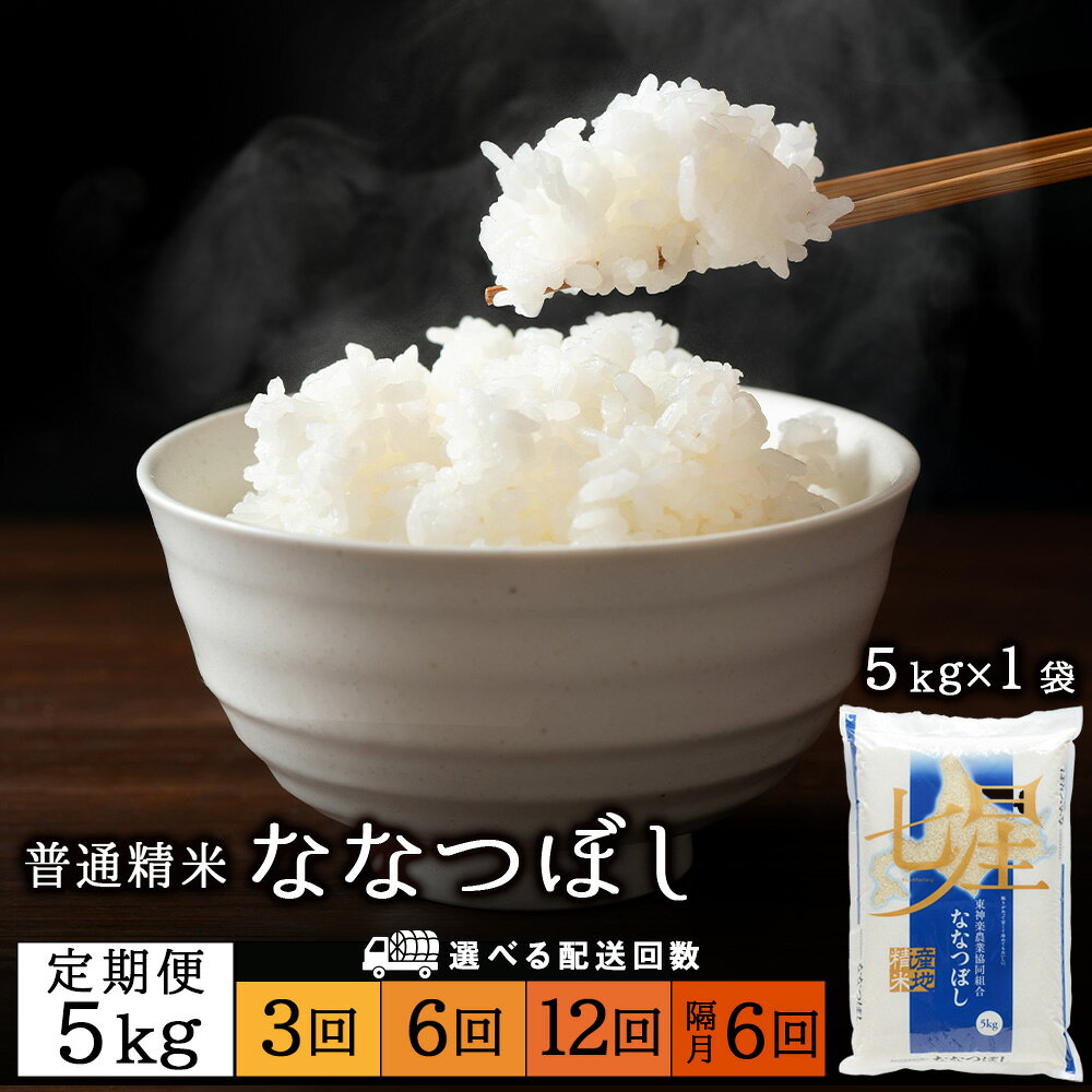 【ふるさと納税】【お米の定期便】ななつぼし 5kg《普通精米》 選べる定期便ふるさと納税 お米 ふるさと納税 北海道米 北海道産お米 東神楽 ふるさと納税米 お米 道産米 人気ブランド 米 こめ ふるさと納税 秋 旬