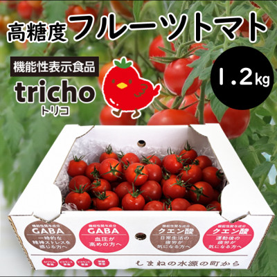 高糖度フルーツトマト「tricho(トリコ)」1.2kg【配送不可地域：離島】