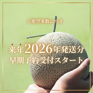 来年2026年5月出荷 メロン イバラキングメロン 訳あり（ 良品 ）2玉 先行予約