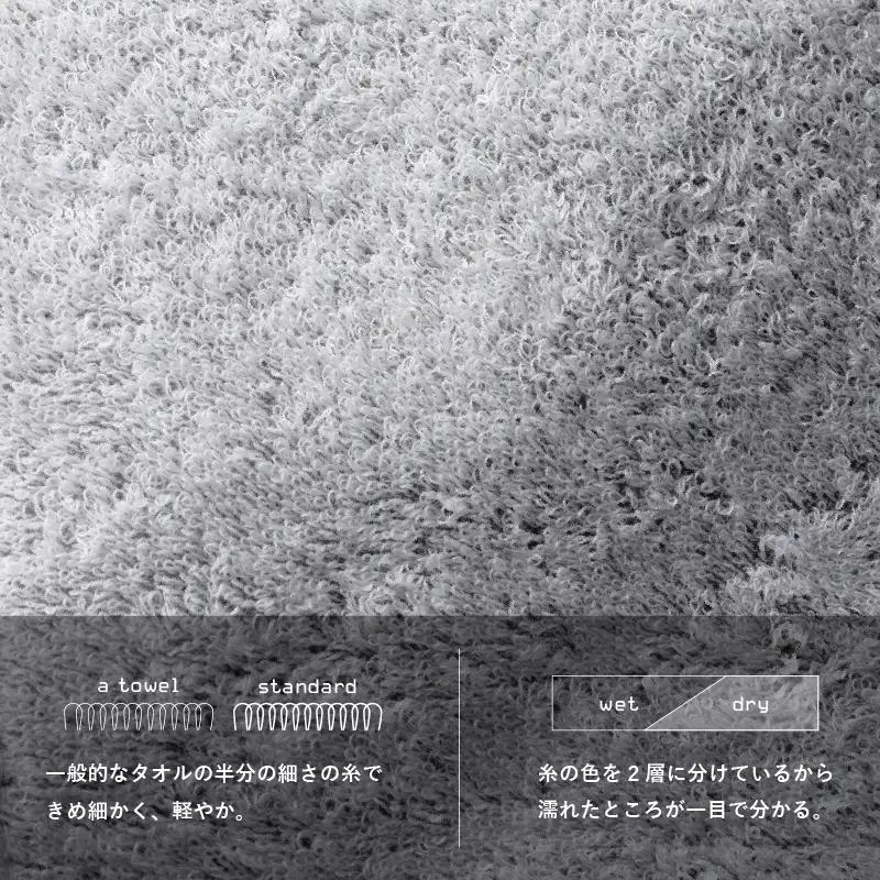 【数量限定】a towelフェイスタオル 10枚セット インディゴグレー