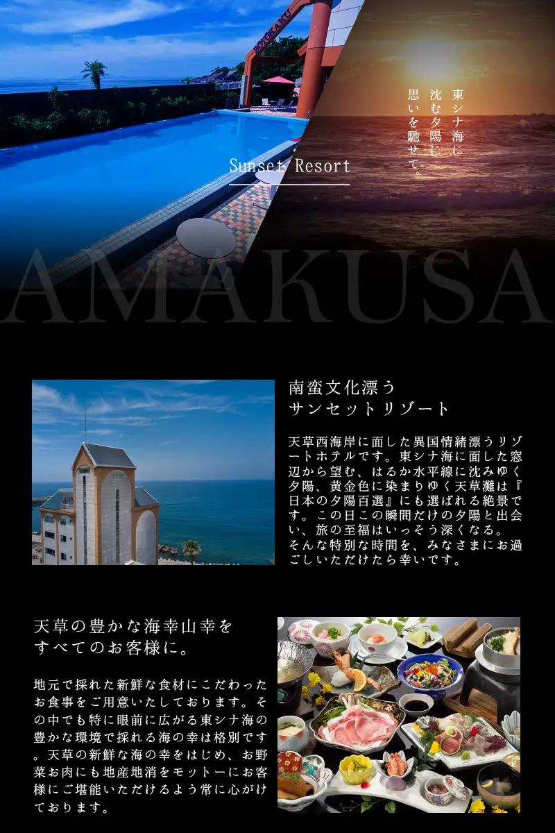 S035-006A_空の旅と[望洋閣]海の見えるお部屋 1泊2食付 ペア宿泊券 旅行 天草エアライン リゾートホテル