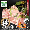 【ふるさと納税】国産 豚肉 ブランド 豚 綾ぶどう豚 よりどり 詰め合わせ 3か月 定期便 セット 指定月 中旬 お届け ロース スライス 生姜焼き バラ 焼肉 小間切れ モモ スライス ミンチ しゃぶしゃぶ（22-36）