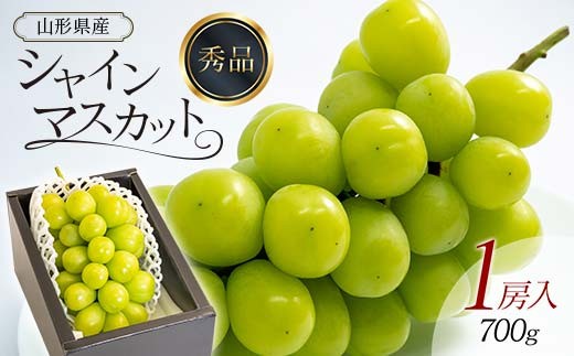 
                  シャインマスカット 1房入 700g  マスカット ぶどう ブドウ 葡萄 デザート フルーツ 果物 くだもの 果実 食品 山形県 FSY-0736
                