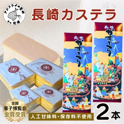 第19回全国菓子大博覧会で金賞受賞の「長崎カステラ」2本【配送不可地域：離島】【1469753】