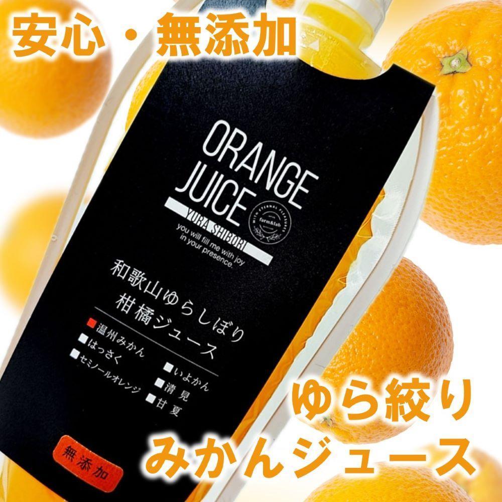 【ふるさと納税】みかんジュース1000ml×05本 「ゆら絞り みかん」 安心。 お子さんにぜひ | 和歌山 蜜柑 柑橘 果物 くだもの フルーツ ドリンク 飲料 ギフト みかんジュース オレンジジュース 取り寄せ 産地直送 和歌山県 高野町